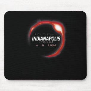 Solar Eclipse 2024 Indianapolis Indiana April 8 20 Mouse Pad