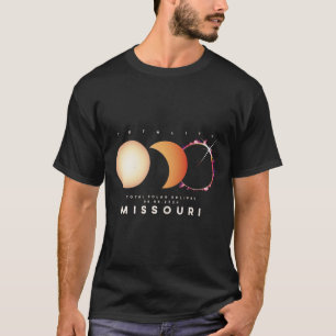 Solar Eclipse 2024 Missouri Total Eclipse Astronom T-Shirt