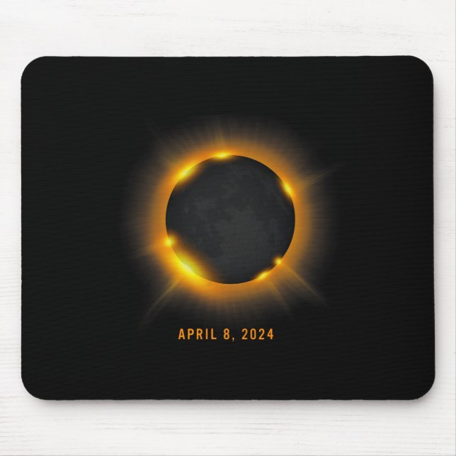 Solar Eclipse 2024  Mouse Pad (Front)