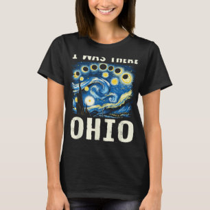 Solar Eclipse 2024 Ohio - Starry Night Painting T-Shirt