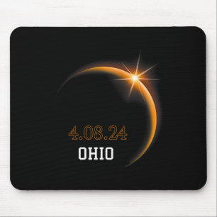 Solar Eclipse 2024 Ohio Totality Spring 4.08.24  Mouse Pad