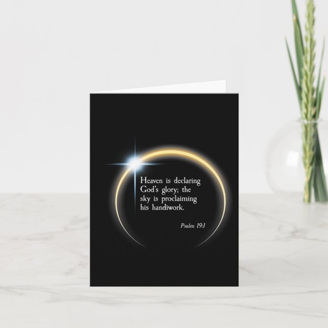 Solar Eclipse 2024 - Psalm 191  Card (Front)