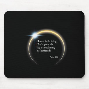 Solar Eclipse 2024 - Psalm 191 Mouse Pad