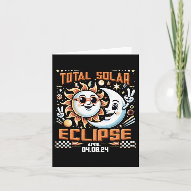 Solar Eclipse 2024 S  Card (Front)