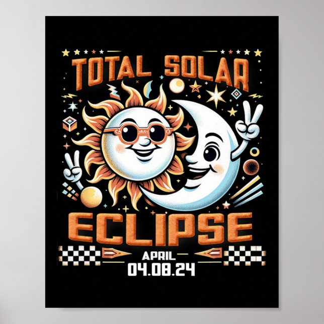 Solar Eclipse 2024 S  Poster (Front)