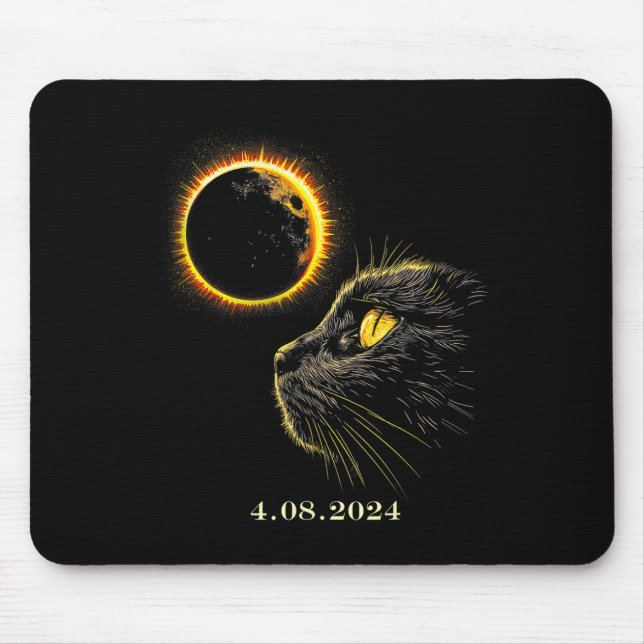 Solar Eclipse 2024 Shirt Total Eclipse April 8th 2 Mouse Pad (Front)