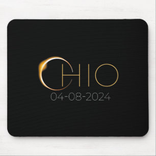 Solar Eclipse 2024 State Ohio Total Solar Eclipse Mouse Pad