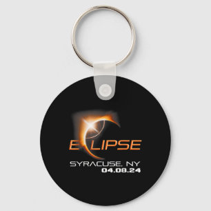 Solar Eclipse 2024 Syracuse New York Key Ring