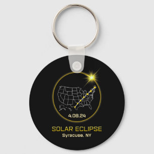 Solar Eclipse 2024 Syracuse Ny New York Totality E Key Ring