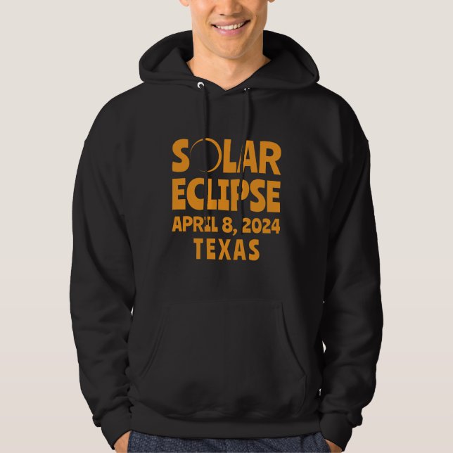 Solar Eclipse 2024 Texas Hoodie (Front)