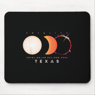 Solar Eclipse 2024 Texas Total Eclipse America Gra Mouse Pad