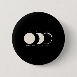 Solar Eclipse 2024 Total Eclipse Astronomy Graphic 6 Cm Round Badge