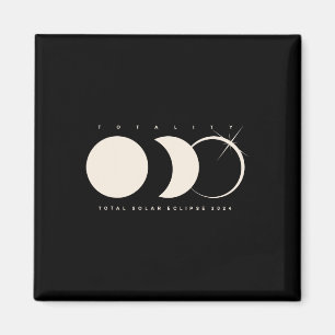 Solar Eclipse 2024 Total Eclipse Astronomy Graphic Magnet