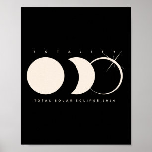 Solar Eclipse 2024 Total Eclipse Astronomy Graphic Poster