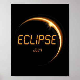 Solar Eclipse 2024 Total Solar Eclipse 4.08.24 13 Poster