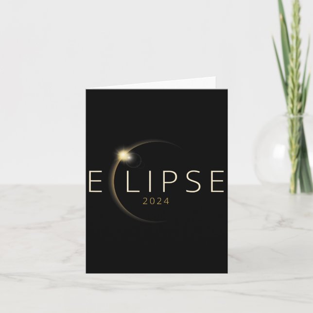 Solar Eclipse 2024 Total Solar Eclipse 4.08.24 1  Card (Front)