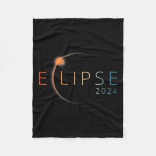 Solar Eclipse 2024 Total Solar Eclipse 4.08.24 2  Fleece Blanket