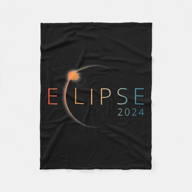 Solar Eclipse 2024 Total Solar Eclipse 4.08.24 2  Fleece Blanket (Front)