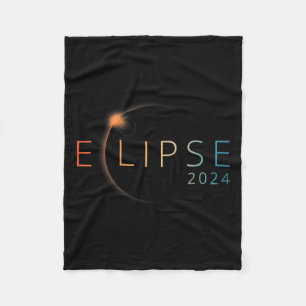 Solar Eclipse 2024 Total Solar Eclipse 4.08.24 Fleece Blanket