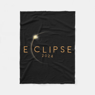 Solar Eclipse 2024 Total Solar Eclipse 4.08.24 Fleece Blanket