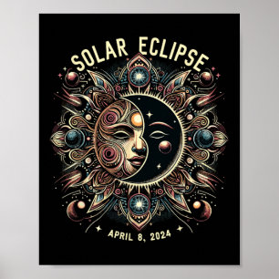 Solar Eclipse 2024 Total Solar Eclipse 4.08.24 Kid Poster