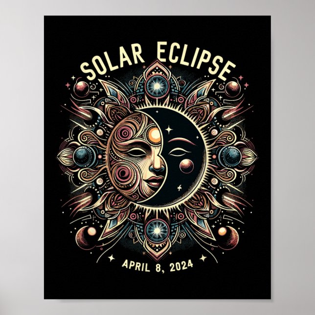 Solar Eclipse 2024 Total Solar Eclipse 4.08.24 Kid Poster (Front)