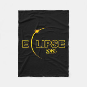 Solar Eclipse 2024 Total Solar Eclipse 4.08.24 Sol Fleece Blanket