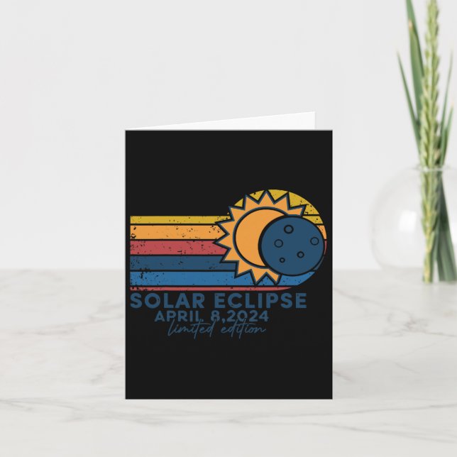 Solar Eclipse 2024 Total Solar Eclipse April 8 202 Card (Front)