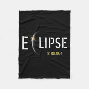 Solar Eclipse 2024 Total Solar Eclipse April 8 202 Fleece Blanket