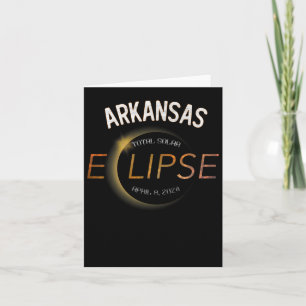 Solar Eclipse 2024 Total Solar Eclipse State Arkan Card
