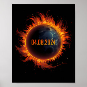 Solar Eclipse 2024 Total Sun Eclipse 1  Poster