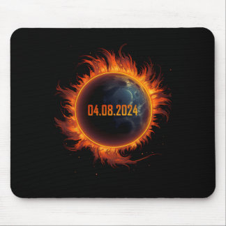 Solar Eclipse 2024 Total Sun Eclipse  Mouse Pad