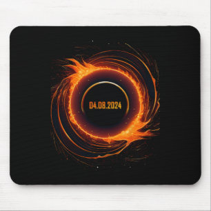 Solar Eclipse 2024 Total Sun Eclipse  Mouse Pad
