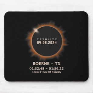 Solar Eclipse 2024 Totality 04.08.24 Texas Tx Mouse Pad