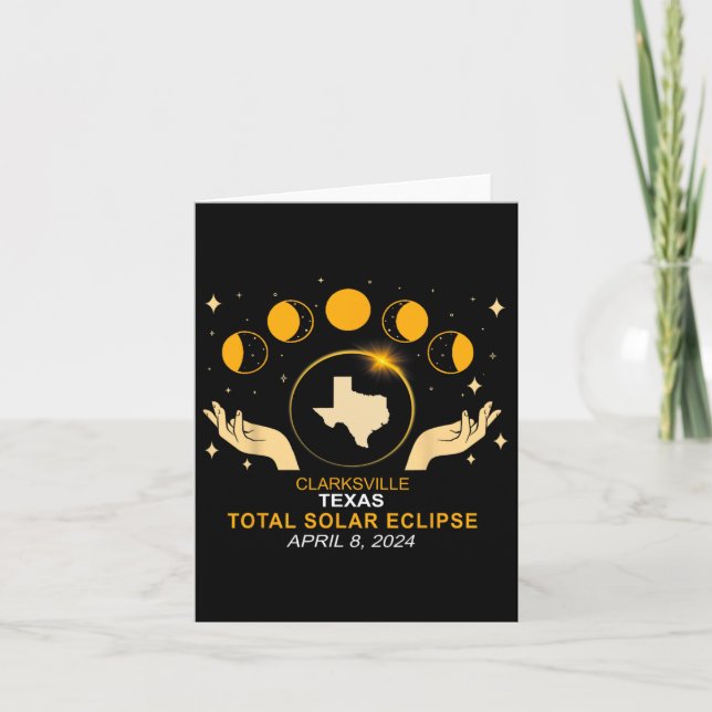 Solar Eclipse 2024 Totality April 8  Card (Front)