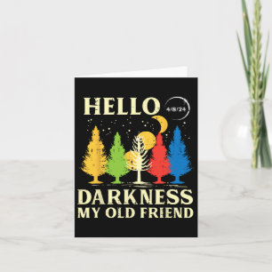 Solar Eclipse 2024 Tress Hello Darkness 04.08 Kids Card