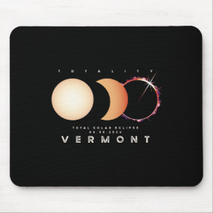 Solar Eclipse 2024 Vermont Total Eclipse Astronomy Mouse Pad