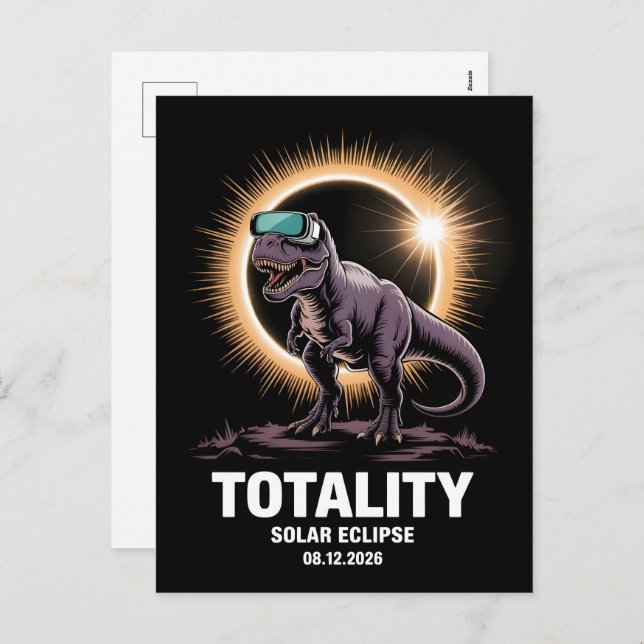 Solar Eclipse 2026 Totality Celebration Holiday Postcard (Front/Back)
