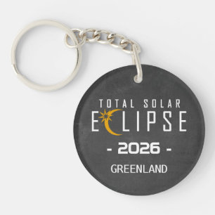 Solar Eclipse 2026 Totality Key Ring