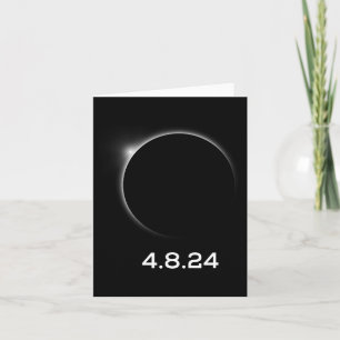 Solar Eclipse 4824 April 8th 2024 Card