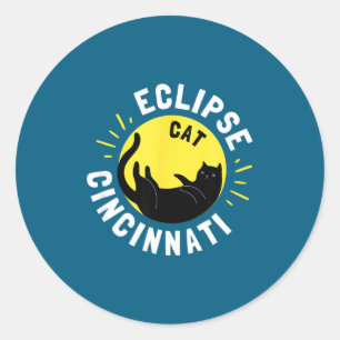 Solar Eclipse 4 8 24 Classic Round Sticker
