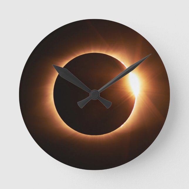Solar Eclipse Acrylic Clock (Front)