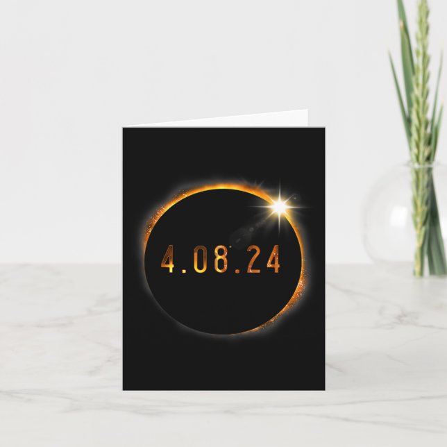 Solar Eclipse American Totality Spring 40824  Card (Front)