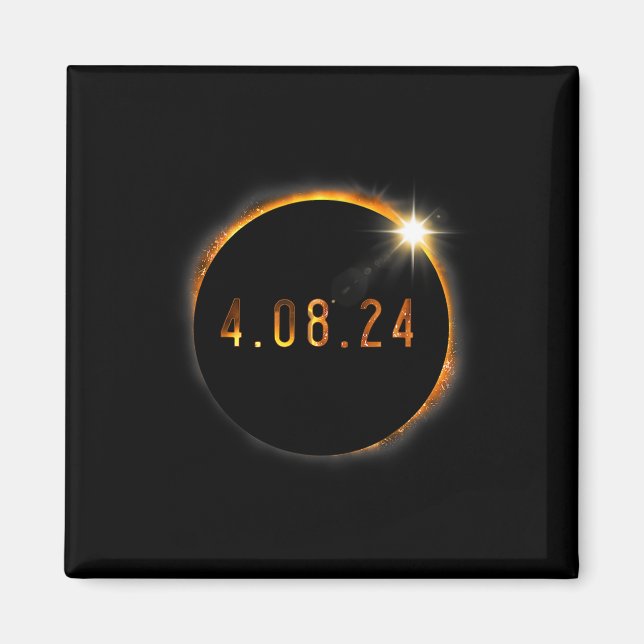 Solar Eclipse American Totality Spring 40824  Magnet (Front)