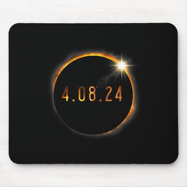 Solar Eclipse American Totality Spring 40824  Mouse Pad (Front)