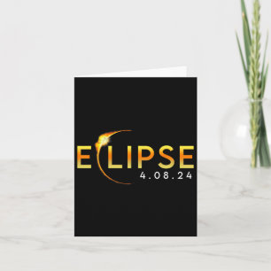 Solar Eclipse American Totality Spring 4.08.24 2 Card