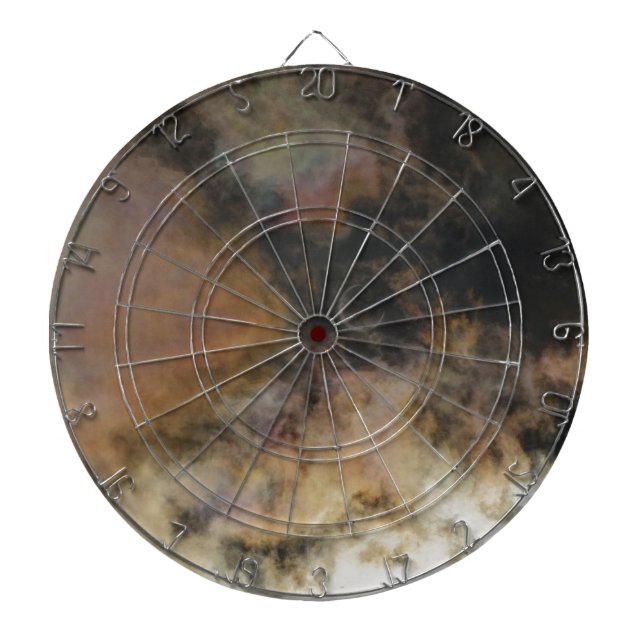 Solar Eclipse and Clouds Dartboard (Front)