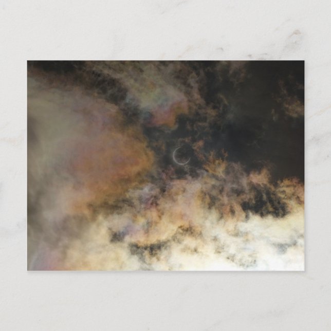 Solar Eclipse and Clouds Postcard (Front)