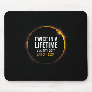 Solar Eclipse Apr 8 2024 Totality Twice Times In A Mouse Pad