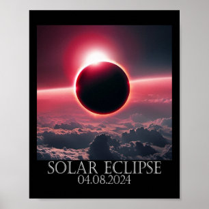 Solar Eclipse April 2024 04.08.24 Poster